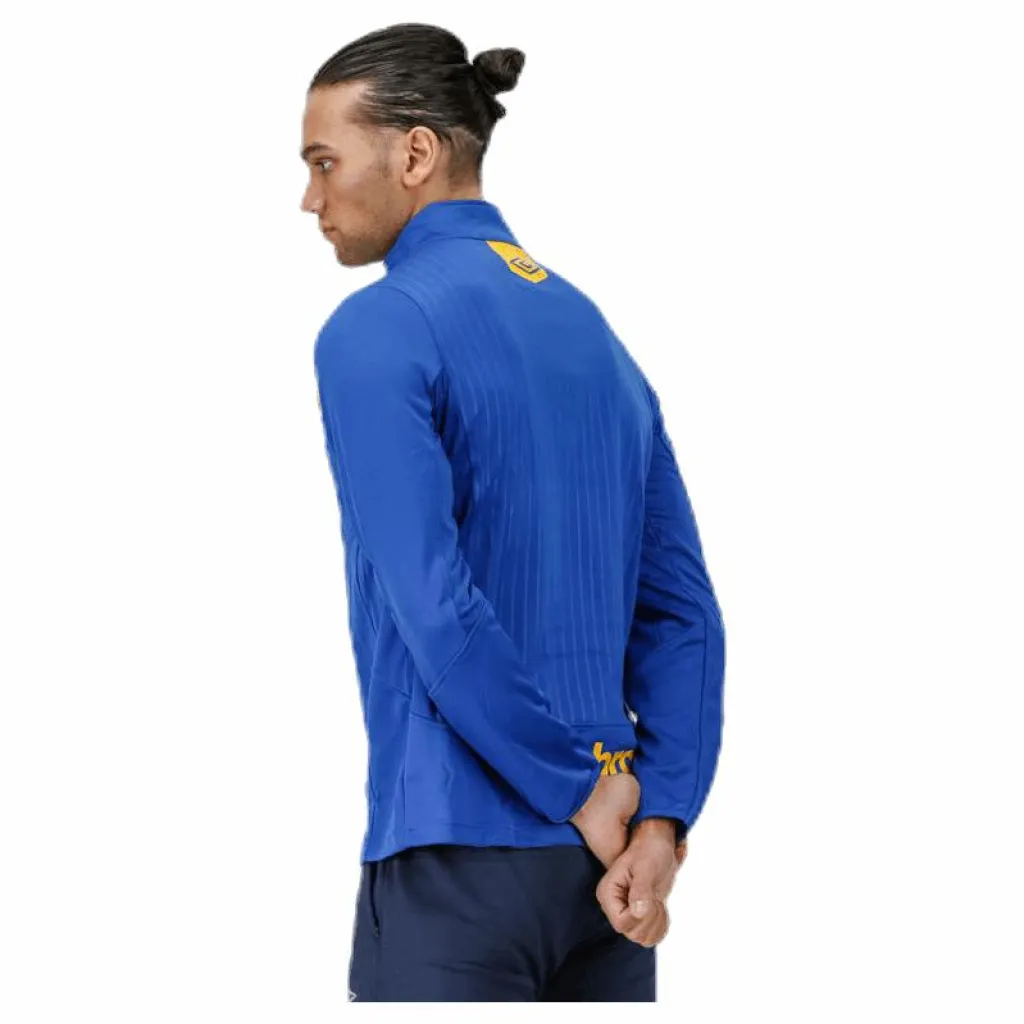 Core Sweat Half Zip Blue/Yellow*Umbro Discount