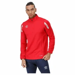 Umbro Core Sweat Half Zip Red Röd Online