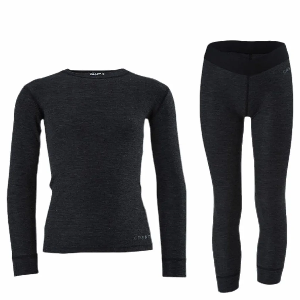 Core Wool Merino Set Junior Black*Craft New