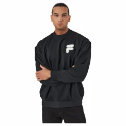 Fila Cosenza Recycled Sweatshirt Wi Black Svart Clearance