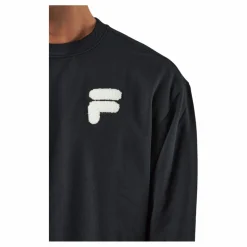 Fila Cosenza Recycled Sweatshirt Wi Black Svart Clearance