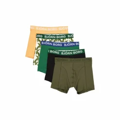 Björn Borg Cotton Stretch Boxer 5p Multipack 6 Grön Outlet