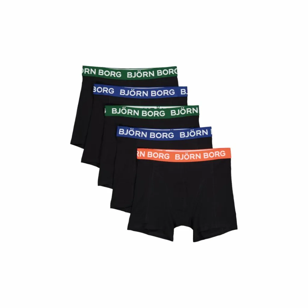 Björn Borg Cotton Stretch Boxer 5p Multipack 4 Svart Discount
