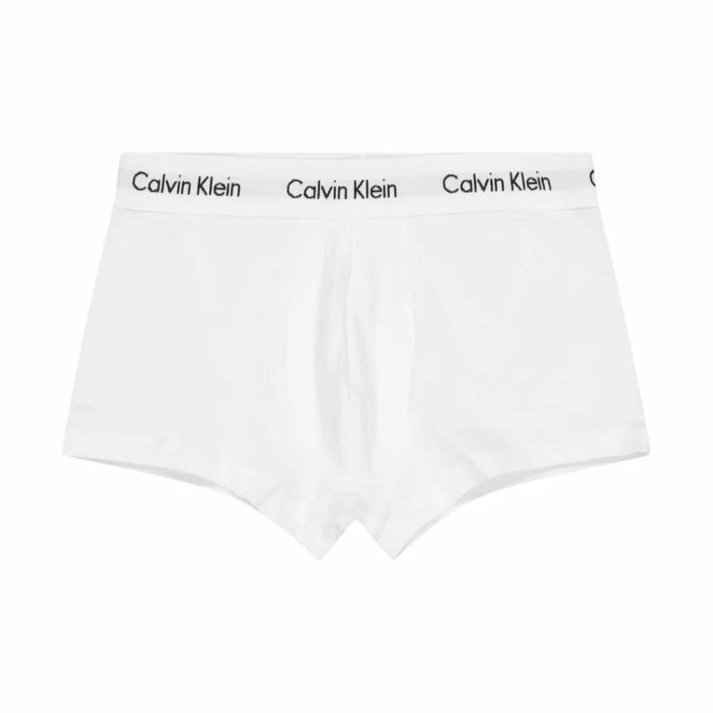 Calvin Klein Cotton Stretch 3P Low Rise Trunk White Vit Discount
