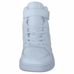 Nike Court Borough Mid 2 Little Kids' Shoes WHITE/WHITE-WHITE Vit Discount