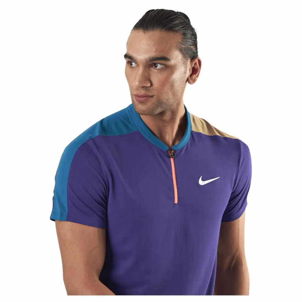 Court Breathe Slam Polo Purple/Green*Nike Clearance