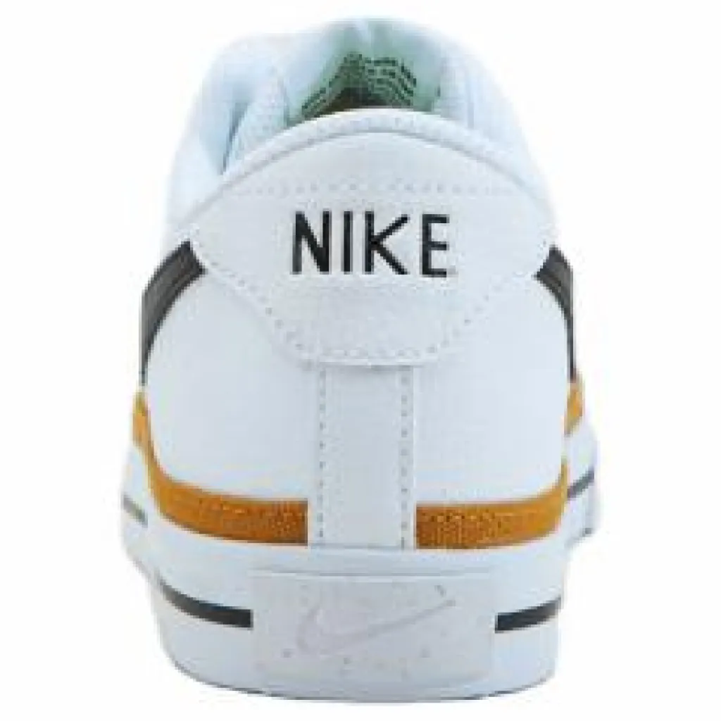 Nike Court Legacy Next Nature Women's Shoes WHITE/BLACK-DESERT OCHRE-TEAM ORANGE Vit Clearance