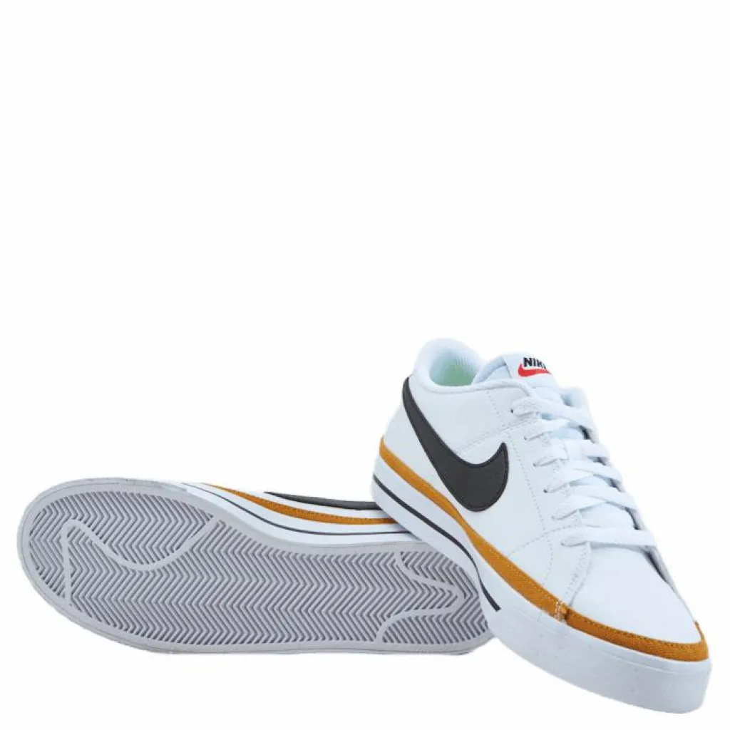 Nike Court Legacy Next Nature Women's Shoes WHITE/BLACK-DESERT OCHRE-TEAM ORANGE Vit Clearance