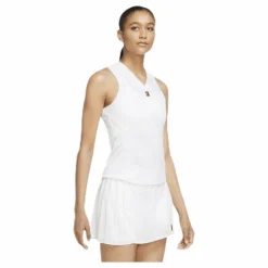 Nike Court Slam Tank White Vit Outlet