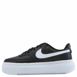 Nike Court Vision Alta Leather Wome Black/white Svart Discount