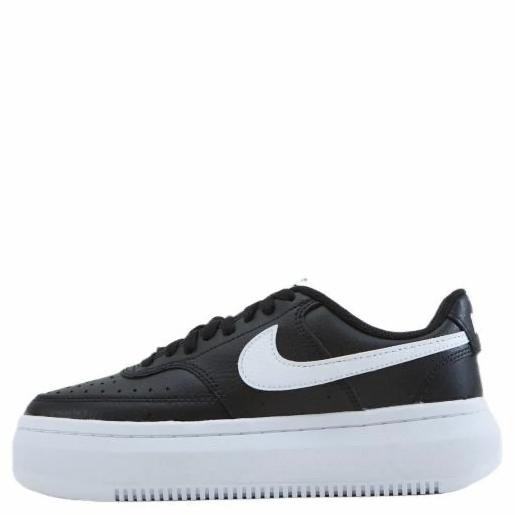Nike Court Vision Alta Leather Wome Black/white Svart Discount