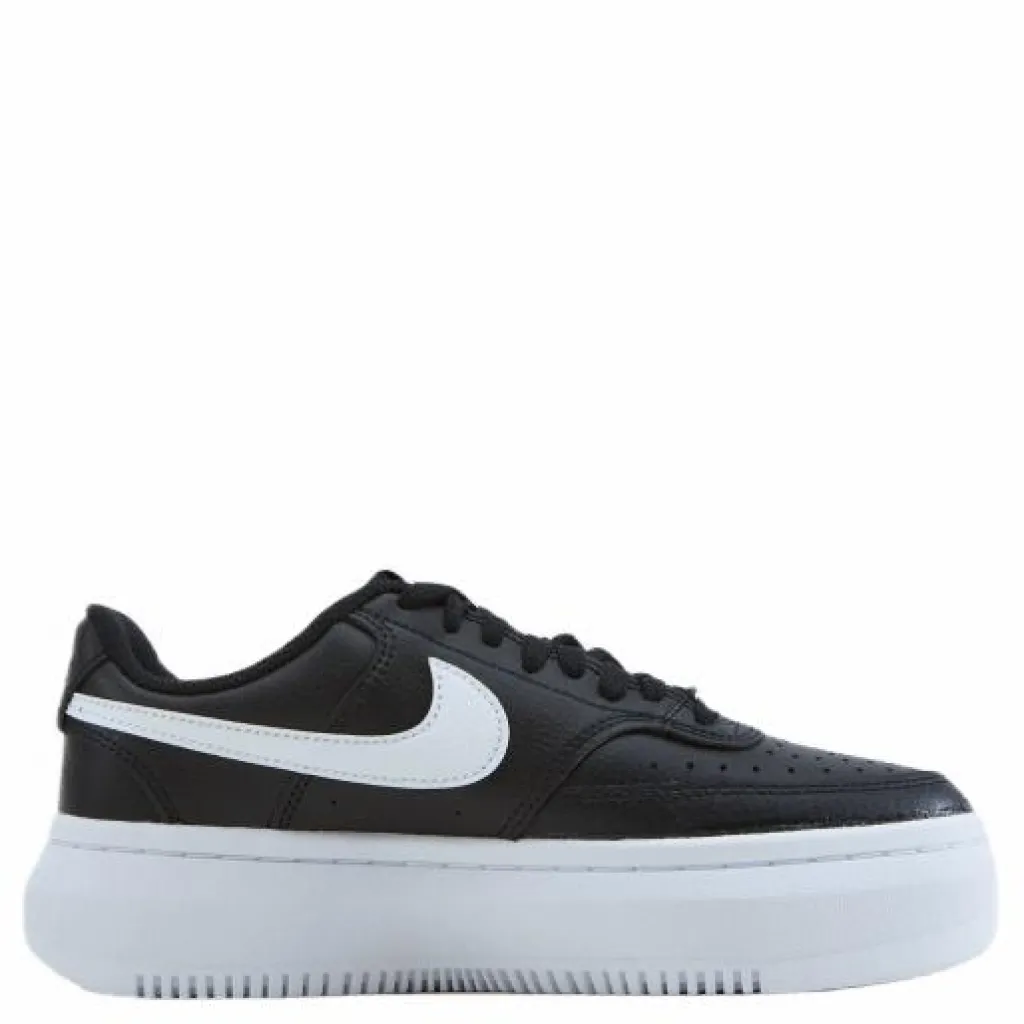 Nike Court Vision Alta Leather Wome Black/white Svart Discount