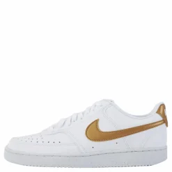 Nike Court Vision Low Next Nature Women's Shoes WHITE/METALLIC GOLD-WHITE Vit New