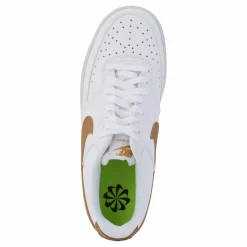 Nike Court Vision Low Next Nature Women's Shoes WHITE/METALLIC GOLD-WHITE Vit New