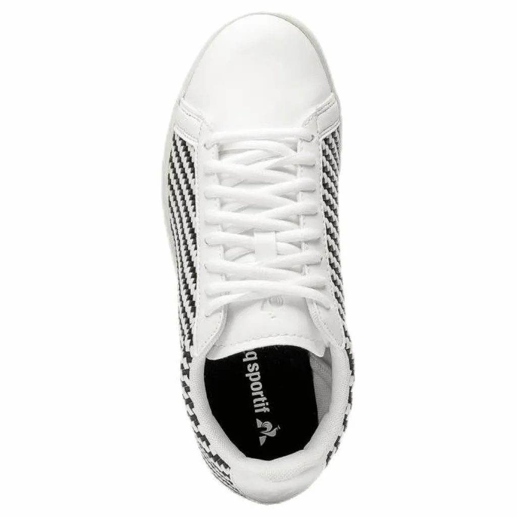 CourtsetT W Woven White/Black*Le Coq Sportif Hot