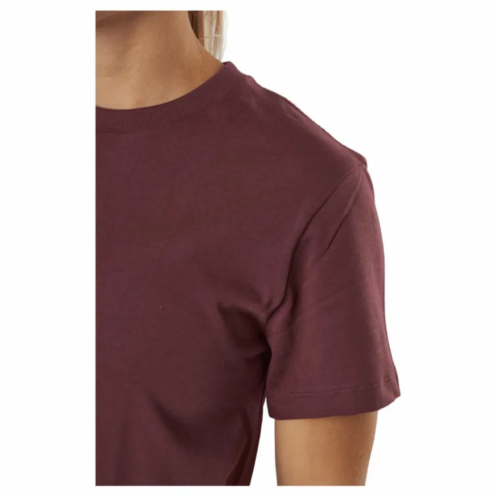 Bread & Boxers Crew Neck Regular Burgundy Lila New