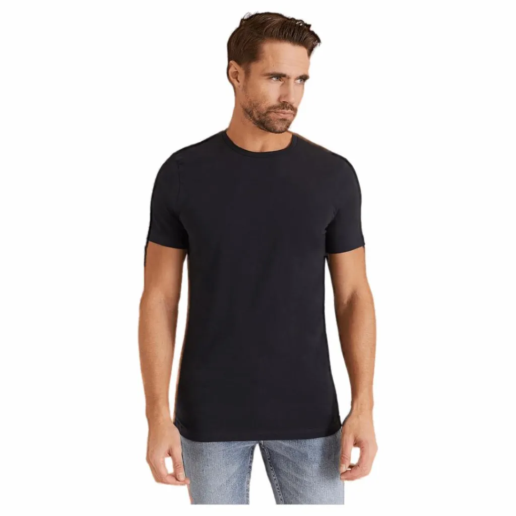 Bread & Boxers Crew-Neck Blå Clearance
