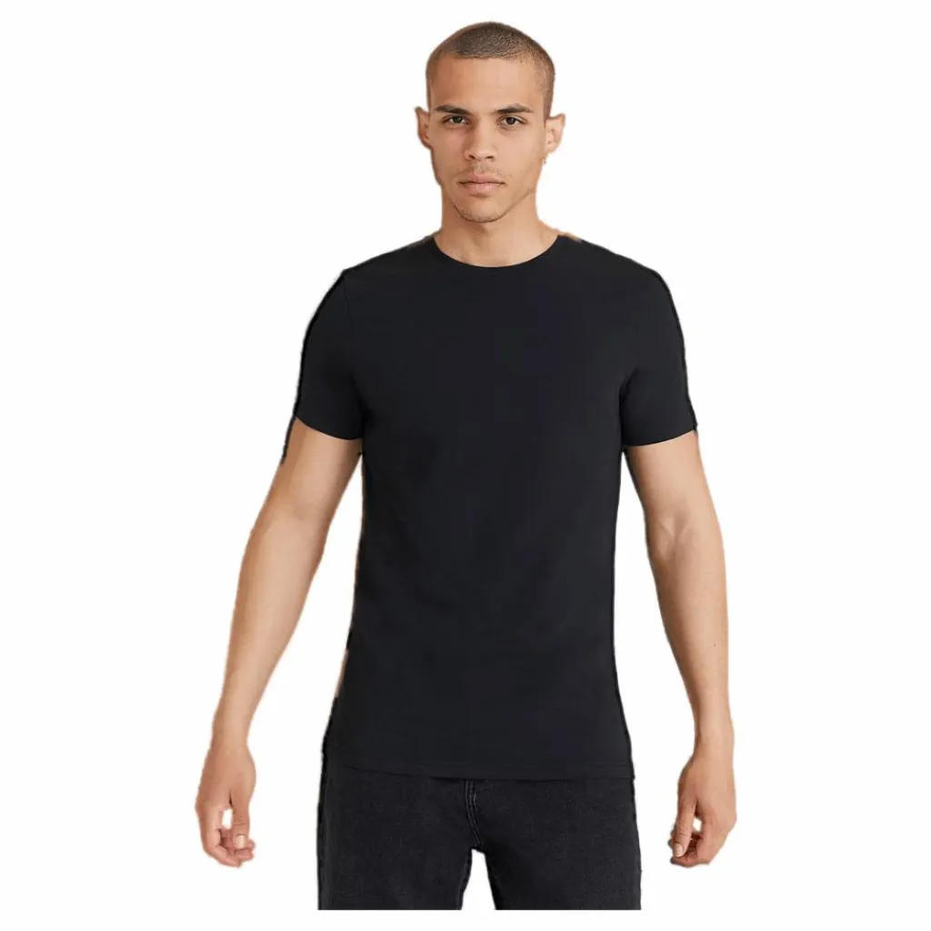 Bread & Boxers Crew-Neck Svart Clearance