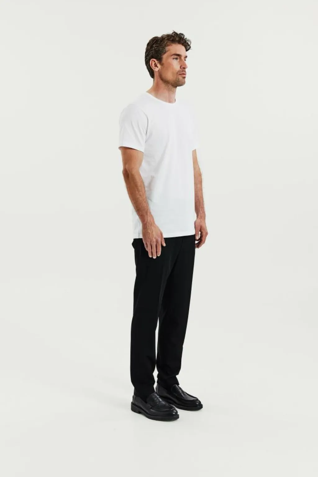 Bread & Boxers Crew-neck Lightweight Cotton 2-pack White Hot