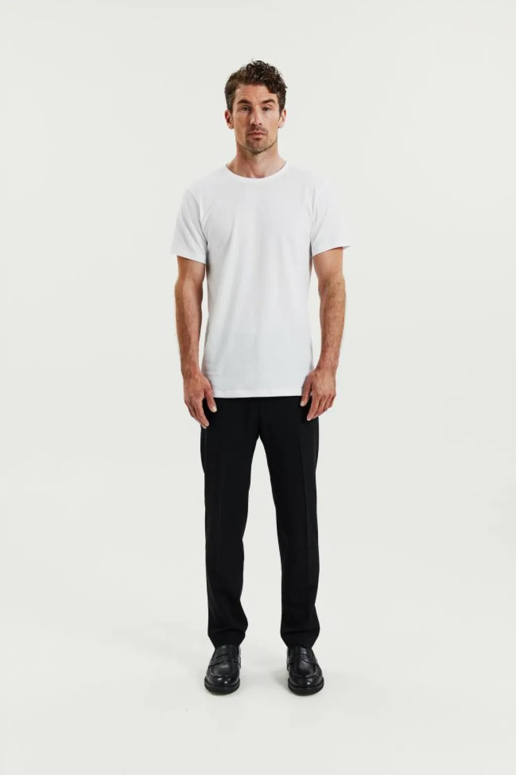 Bread & Boxers Crew-neck Lightweight Cotton 2-pack White Hot