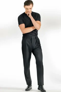 Bread & Boxers Crew-Neck pima Black Svart Clearance