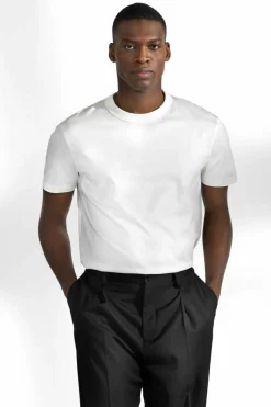 Bread & Boxers Crew-Neck pima Ivory Vit Best