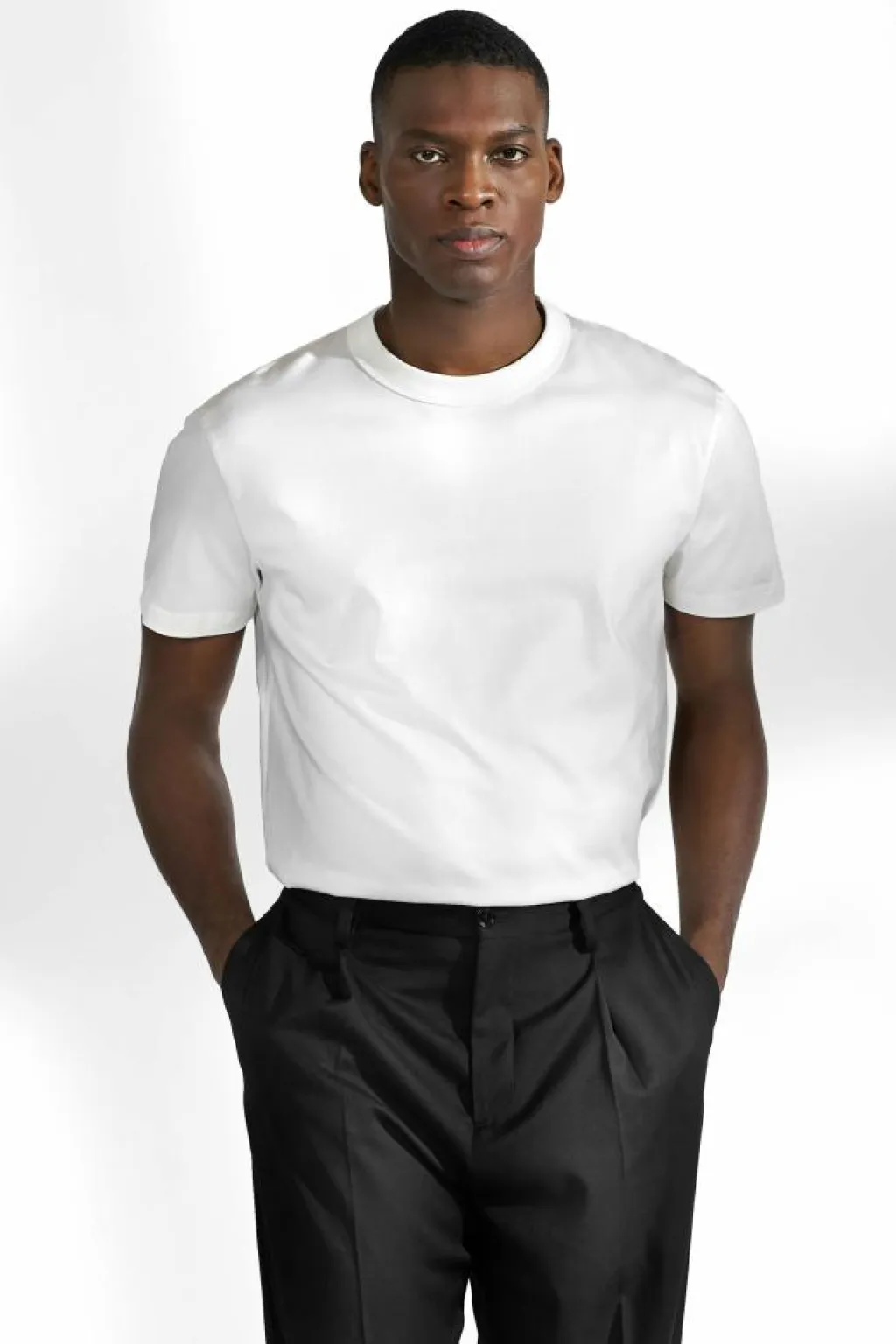 Bread & Boxers Crew-Neck pima Ivory Vit Best