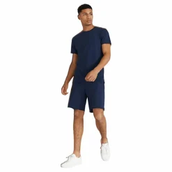 Bread & Boxers Crew-neck Regular Blå Clearance