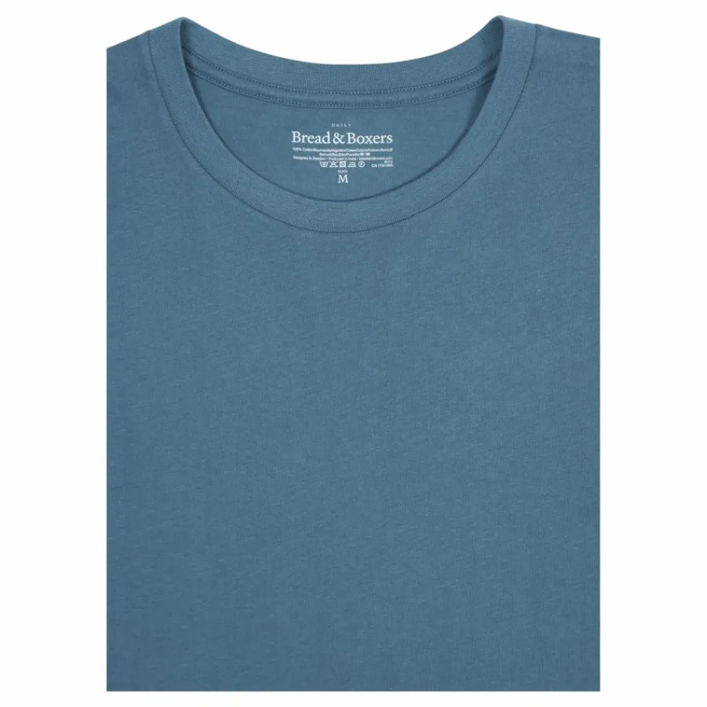 Bread & Boxers Crew-neck Regular Blå