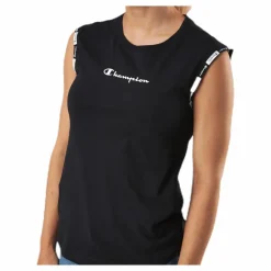 Champion Crewneck Sleeveless T-Shirt Black Svart Discount