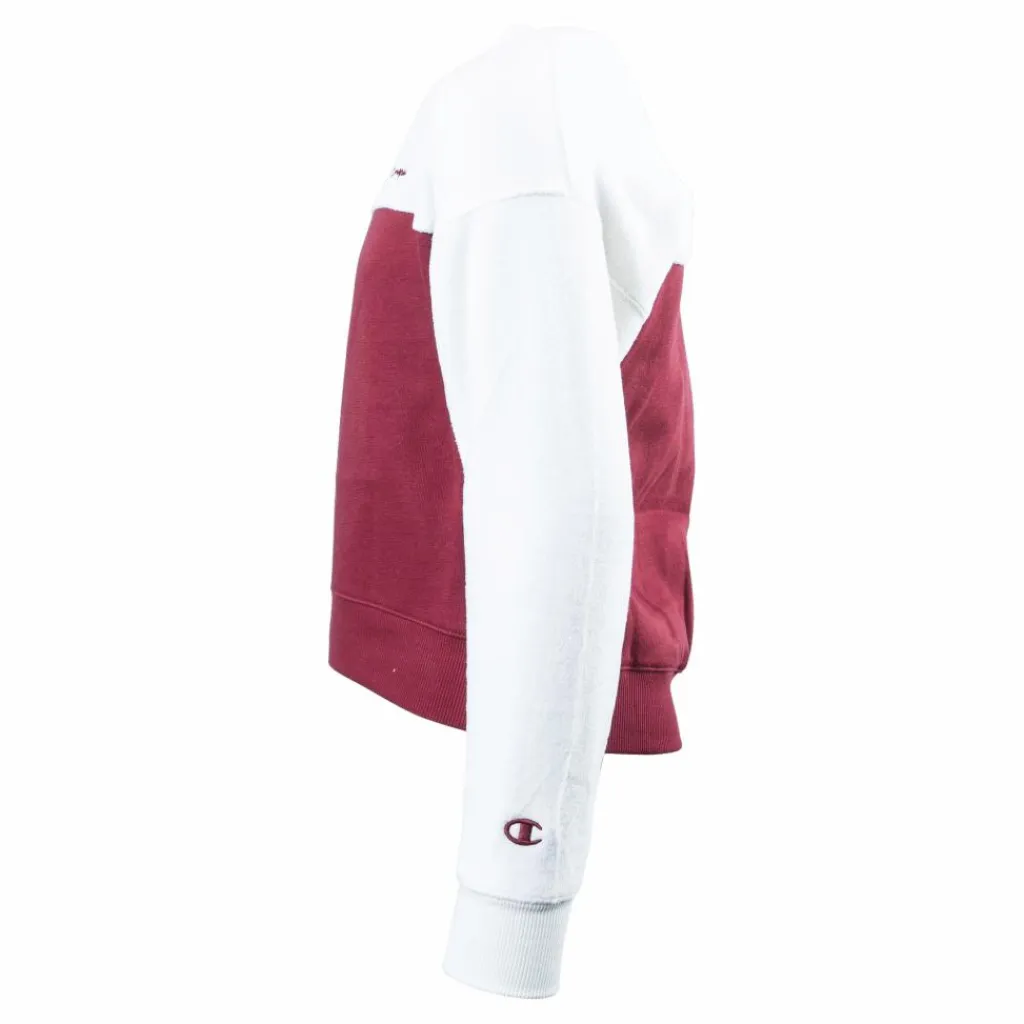 Champion Crewneck Sweatshirt Jr Pink/White Rosa och Vit Discount