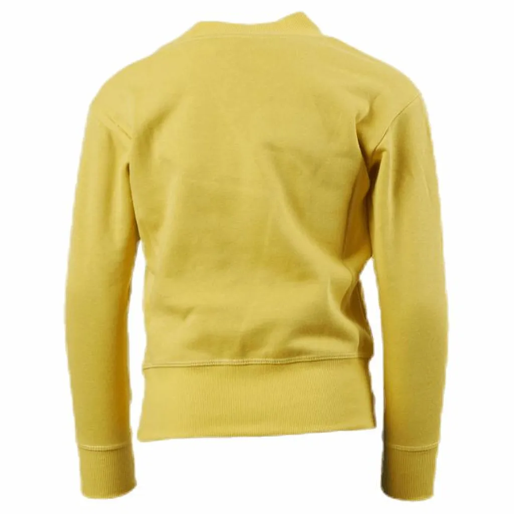 Champion Crewneck Sweatshirt Jr Yellow Gul Discount