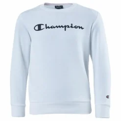 Champion Crewneck Sweatshirt Junior White Vit Hot