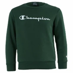 Champion Crewneck Sweatshirt Junior Green Grön Outlet