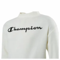 Champion Crewneck Sweatshirt Junior White Vit Best