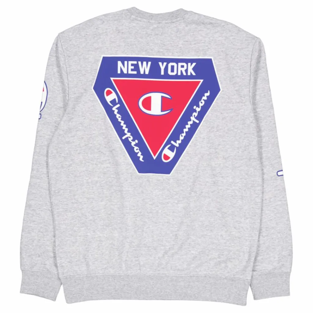 Champion Crewneck Sweatshirt New Oxford Grey Melange Grå New