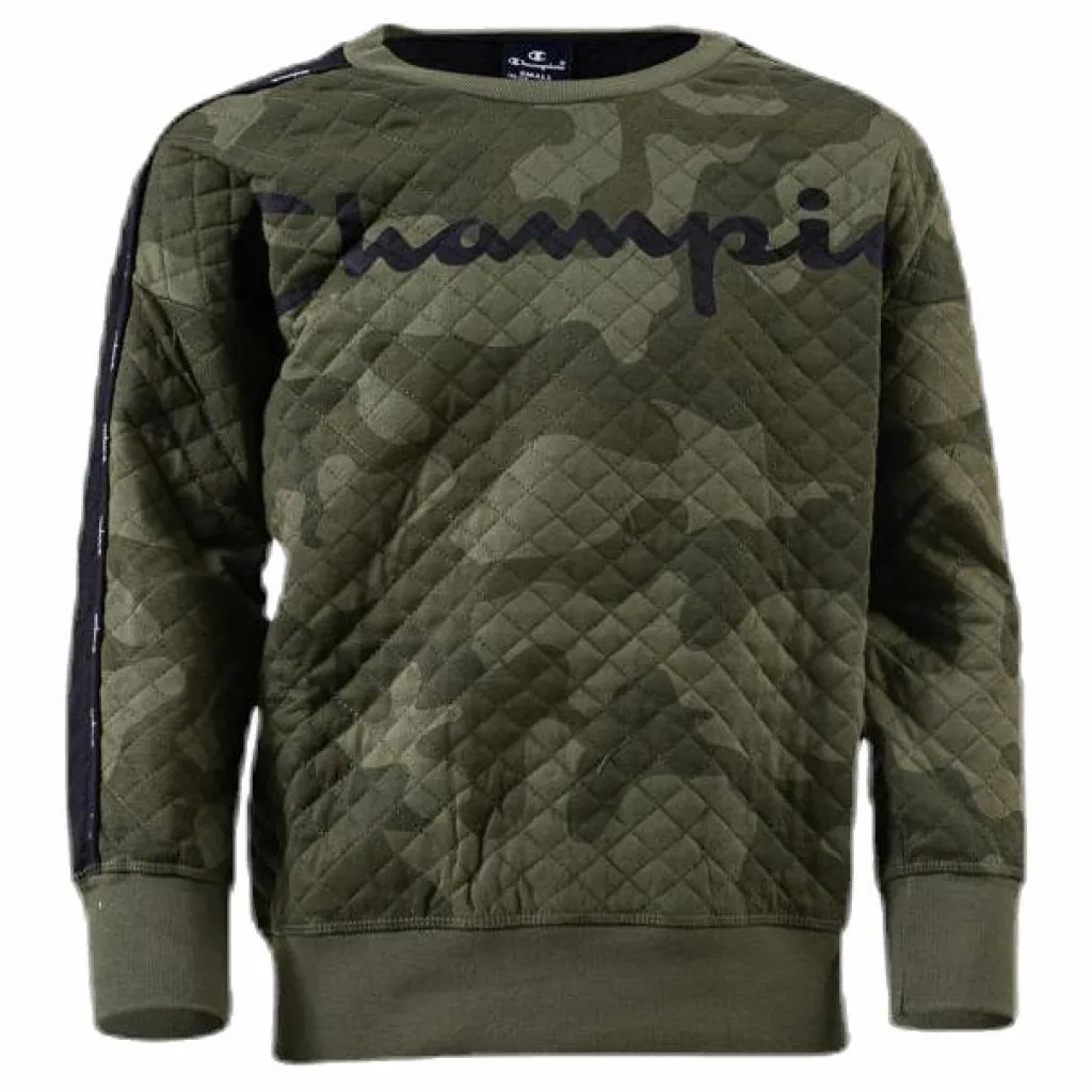 Champion Crewneck Sweatshirt Patterned/Green Mönstrad och Grön Sale