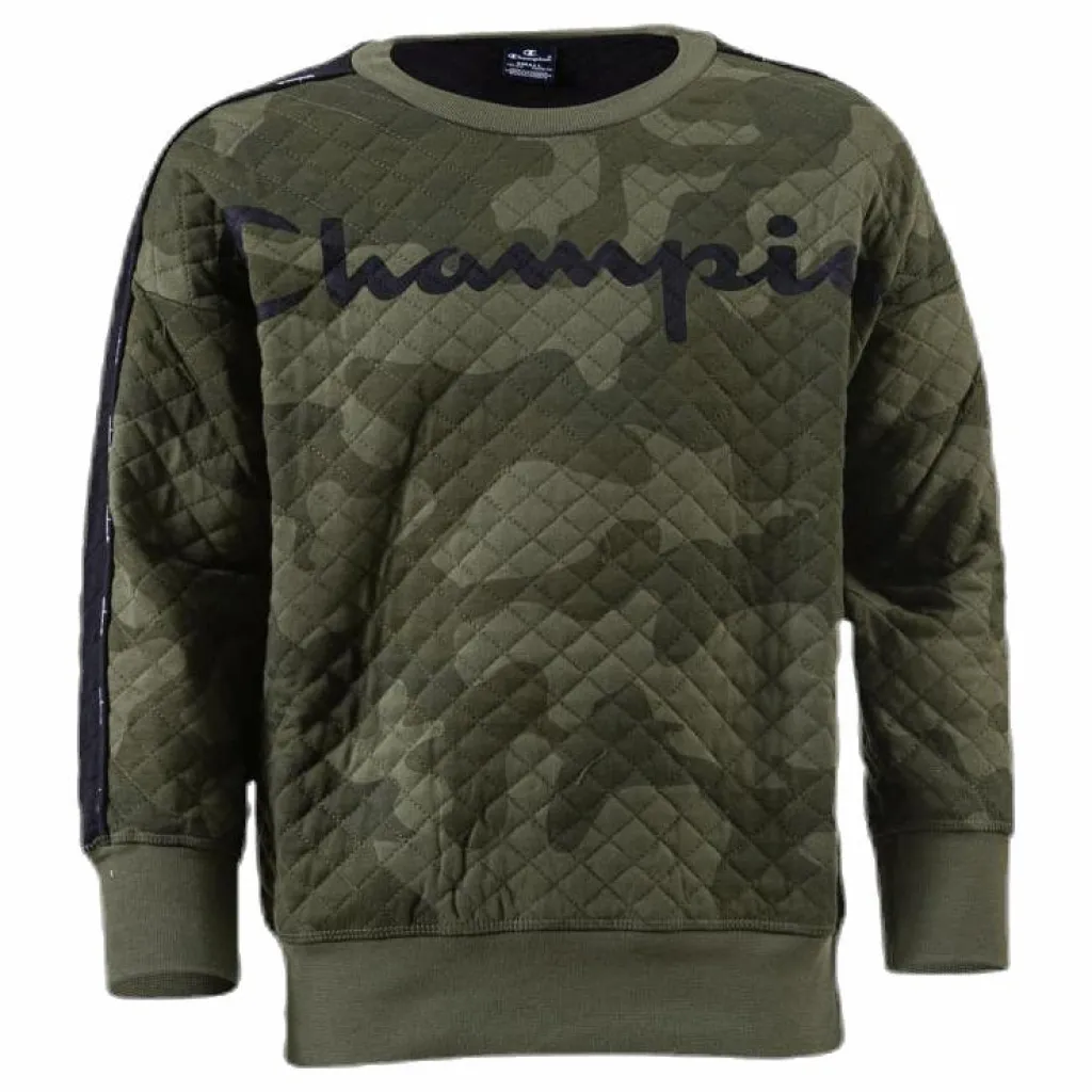 Champion Crewneck Sweatshirt Patterned/Green Mönstrad och Grön Sale