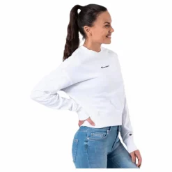 Champion Crewneck Sweatshirt White Vit New