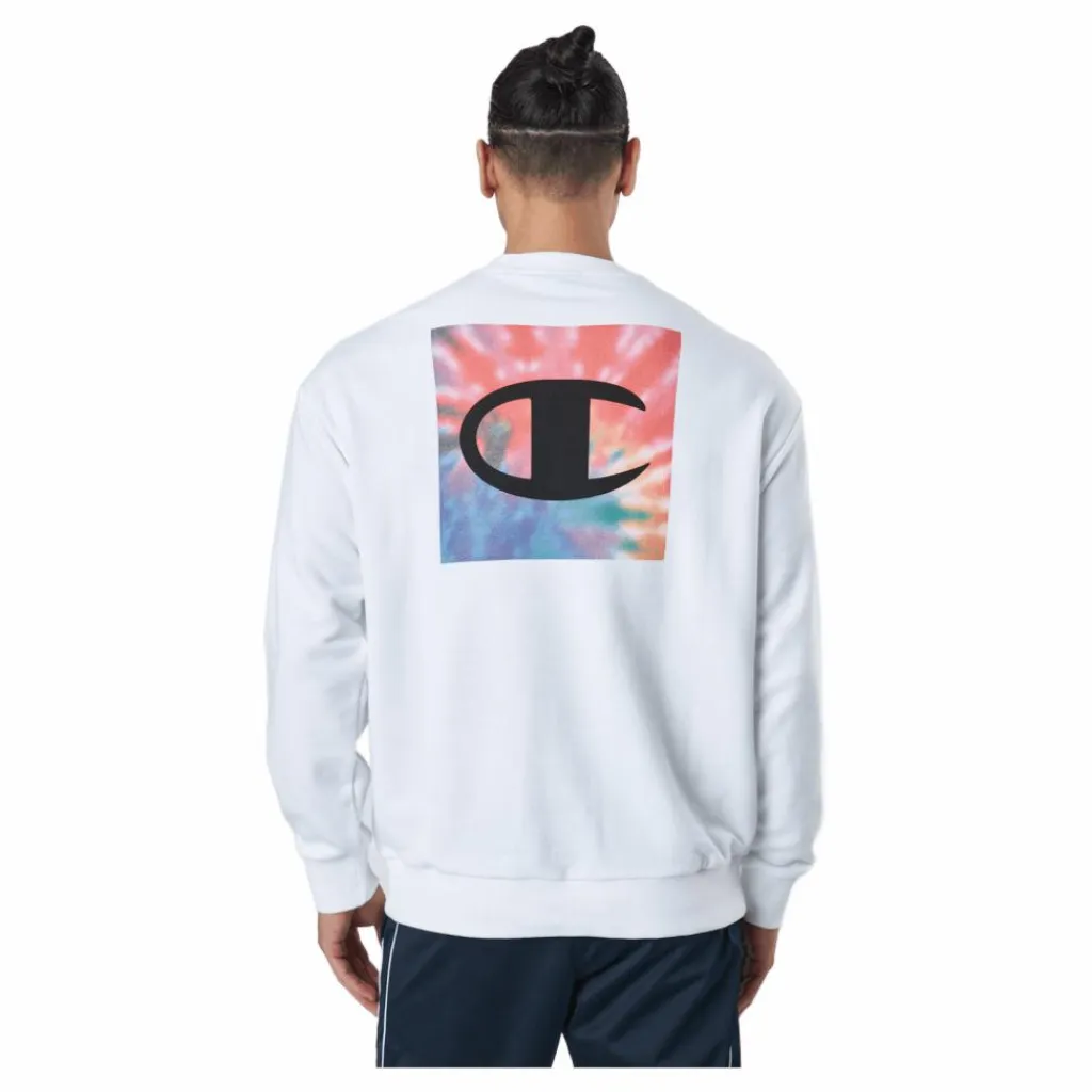 Champion Crewneck Sweatshirt White Vit Outlet