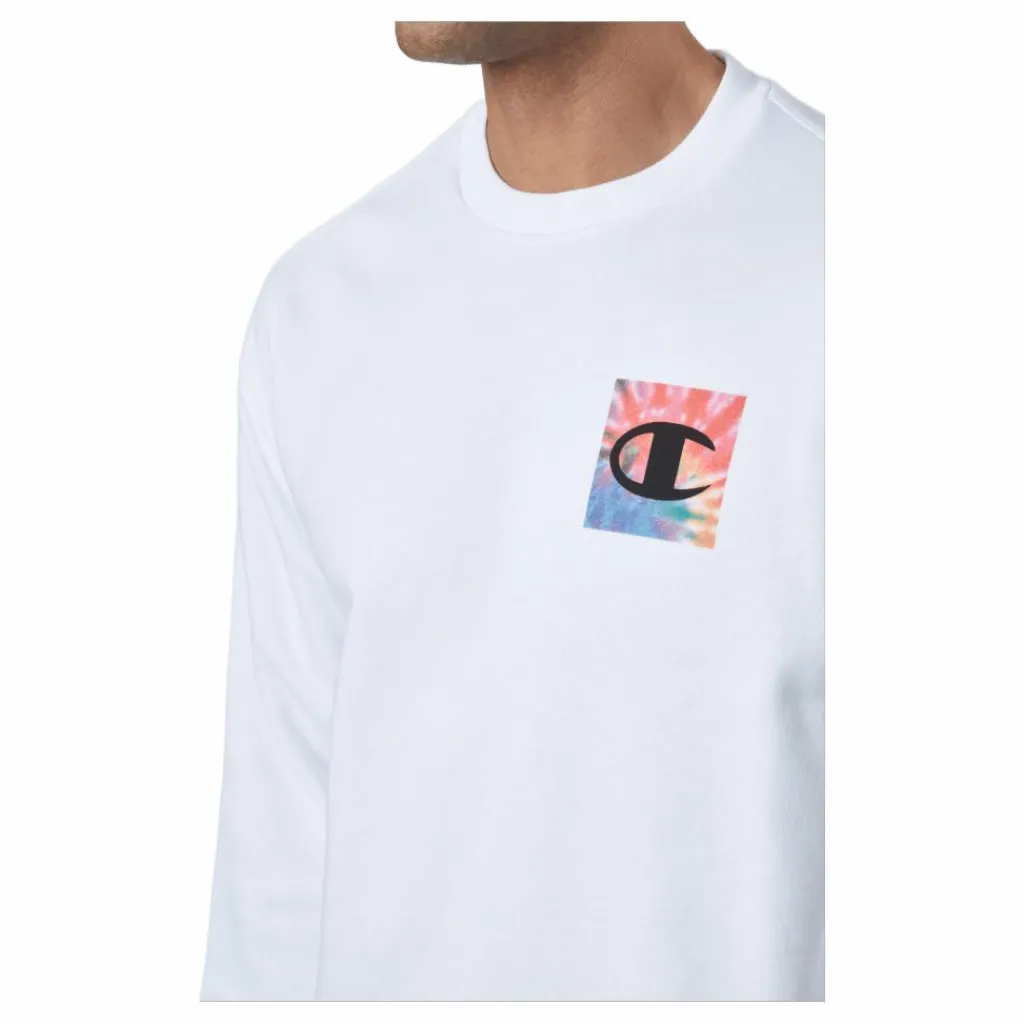 Champion Crewneck Sweatshirt White Vit Outlet