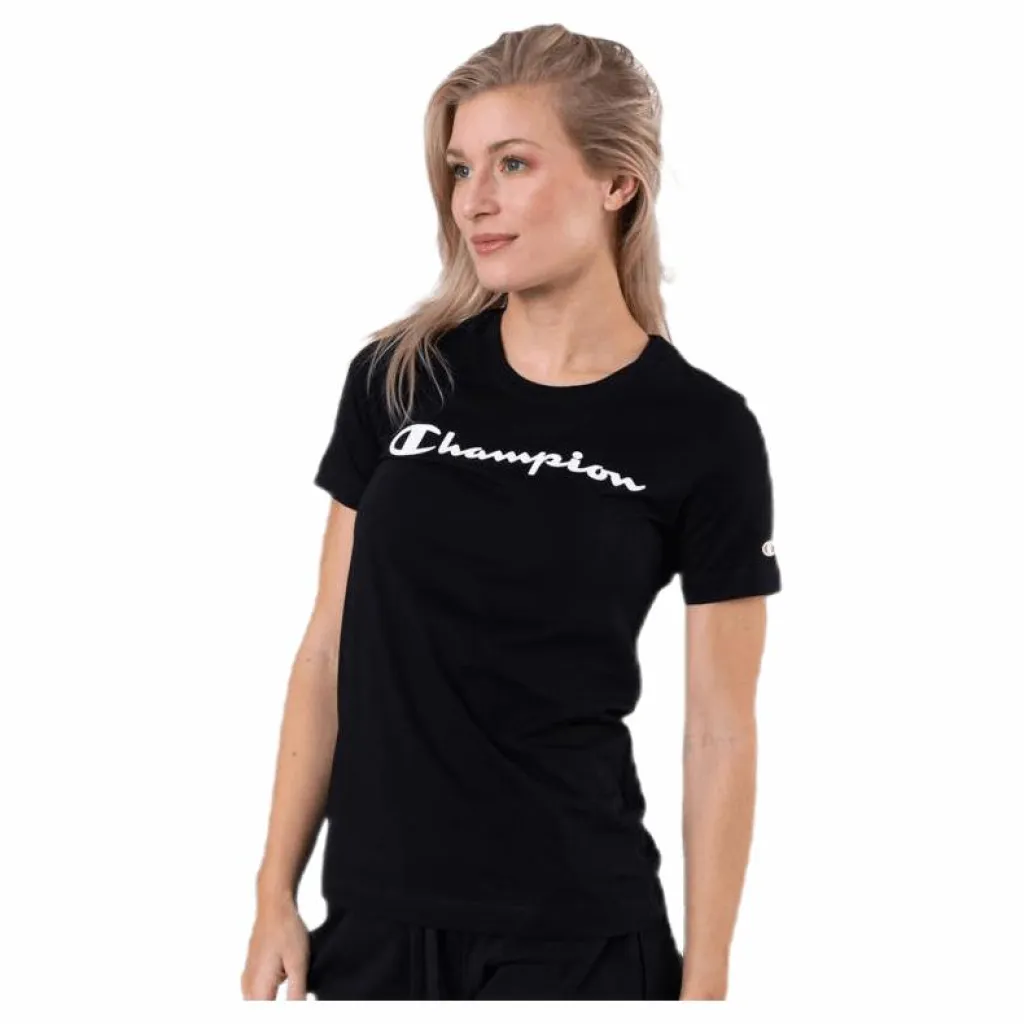 Crewneck T-Shirt Black*Champion Outlet