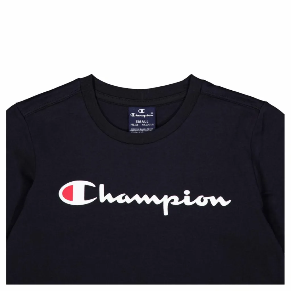 Champion Crewneck T-shirt Black Beauty Svart Online
