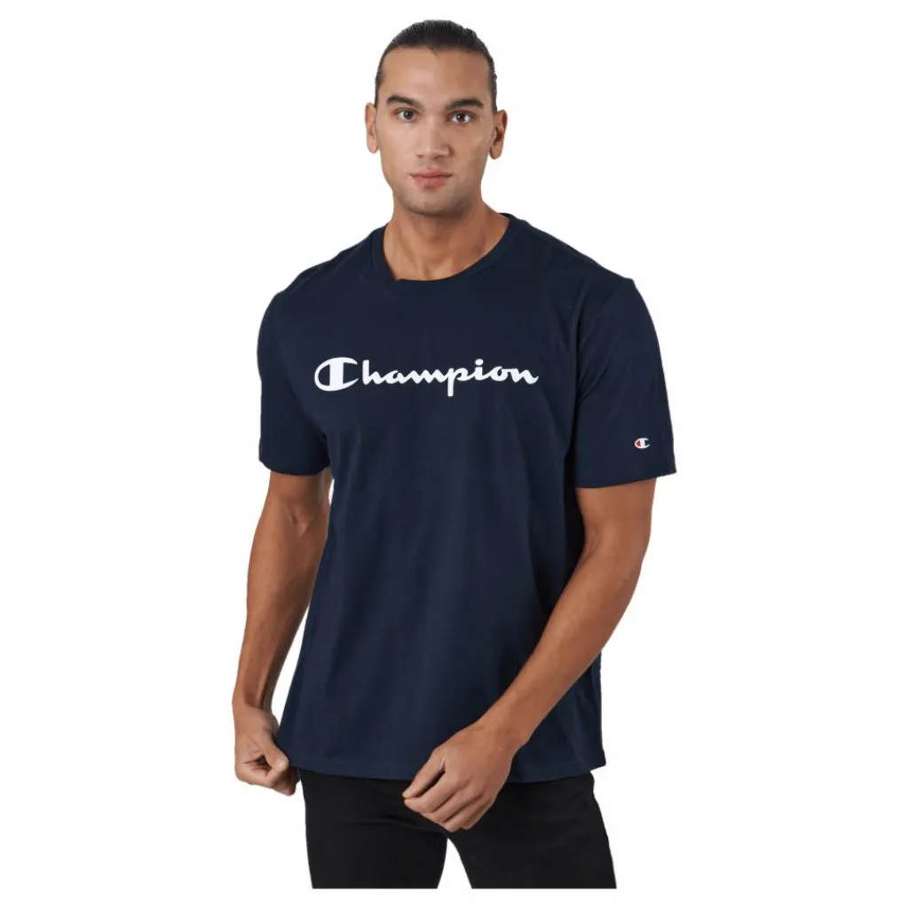 Champion Crewneck T-shirt Bs501 Blå New