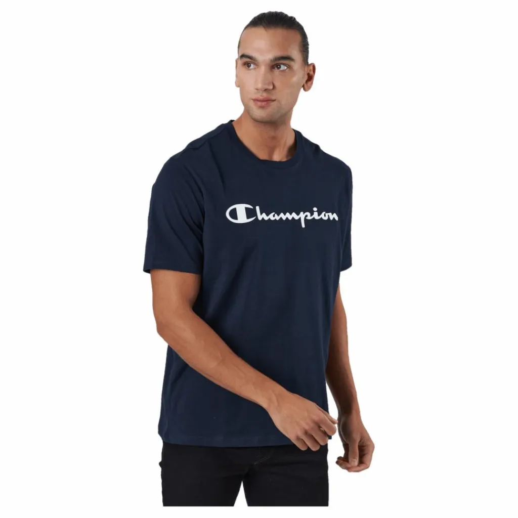 Champion Crewneck T-shirt Bs501 Blå New