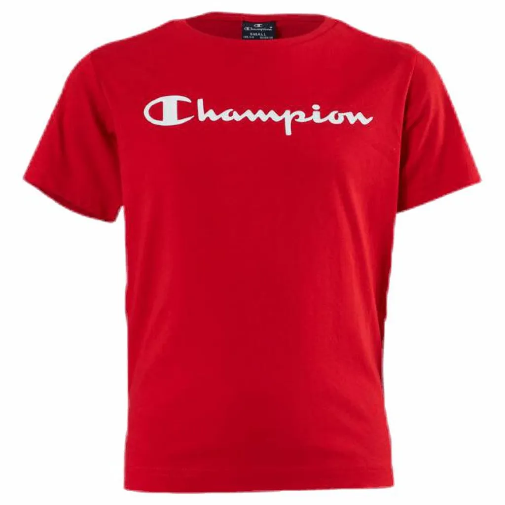 Champion Crewneck T-Shirt Junior Red Röd Outlet