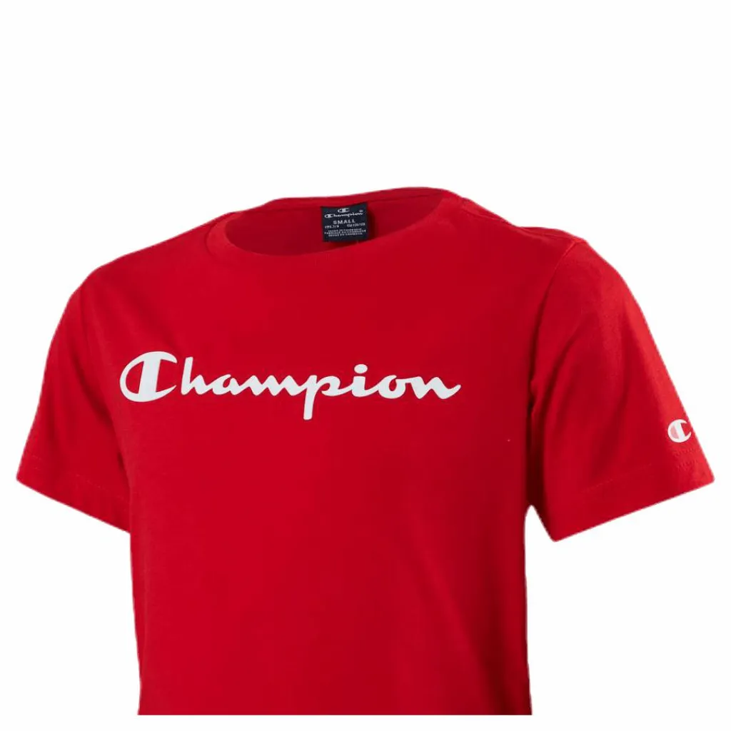 Champion Crewneck T-Shirt Junior Red Röd Outlet