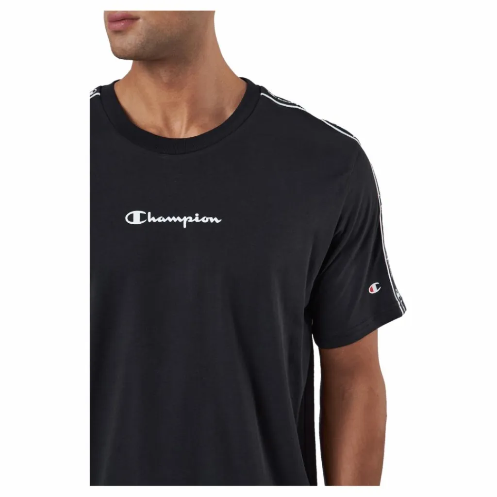 Champion Crewneck T-shirt Kk001 Svart Hot