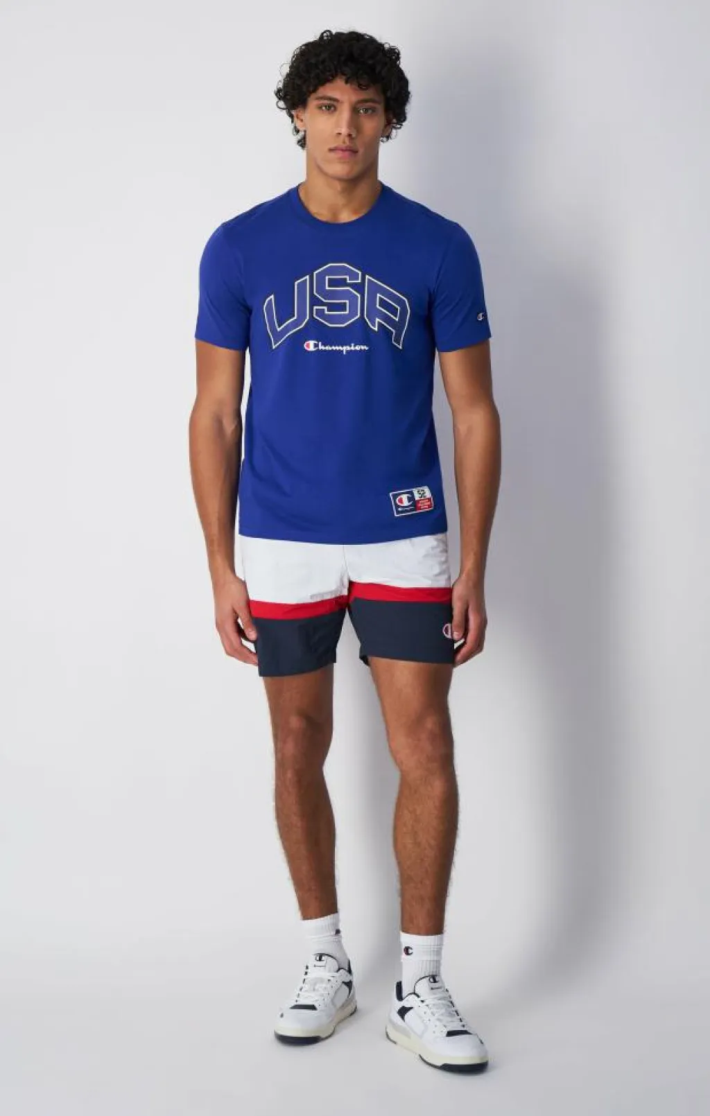 Crewneck T-shirt Mazarine Blue*Champion New