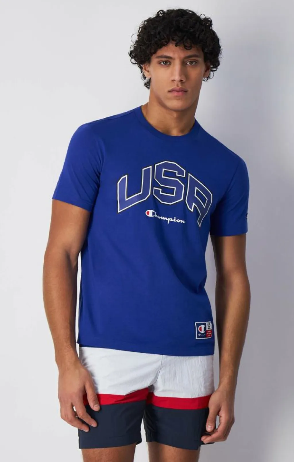 Crewneck T-shirt Mazarine Blue*Champion New